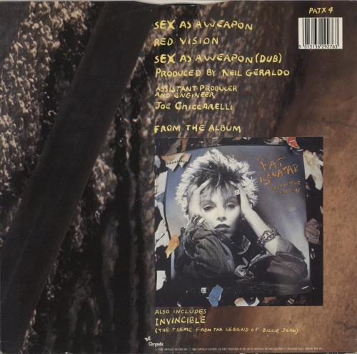 Pat Benatar Sex As A Weapon 12" vinyl single (12 inch record / Maxi-single) UK BEN12SE237422