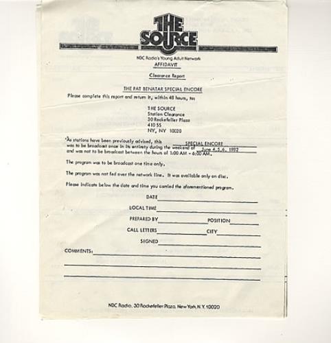 Pat Benatar Special Encore 3-LP vinyl record set (Triple LP Album) US BEN3LSP336933