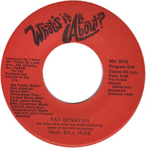 Pat Benatar What's It All About? 7" vinyl single (7 inch record / 45) US BEN07WH202158
