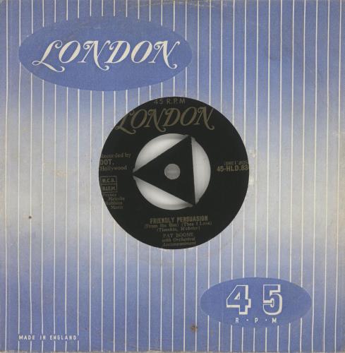 Pat Boone Friendly Persuasion - 1st - VG 7" vinyl single (7 inch record / 45) UK PAO07FR716688