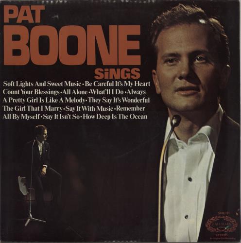 Pat Boone Pat Boone Sings vinyl LP album (LP record) UK PAOLPPA752105