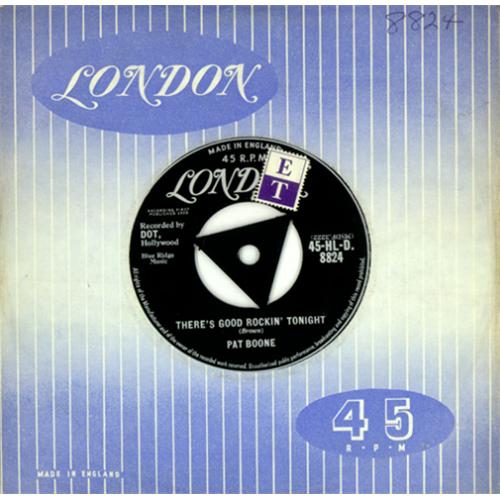 Pat Boone There's Good Rockin' Tonight 7" vinyl single (7 inch record / 45) UK PAO07TH420322