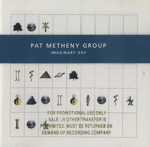 Pat Metheny Imaginary Day + Gold Promo Stamp CD album (CDLP) US PMECDIM459533