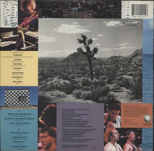 Pat Metheny Still Life (Talking) vinyl LP album (LP record) German PMELPST236440