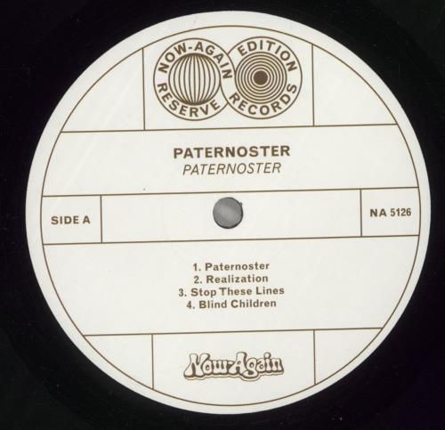 Paternoster Paternoster vinyl LP album (LP record) US -GVLPPA885533