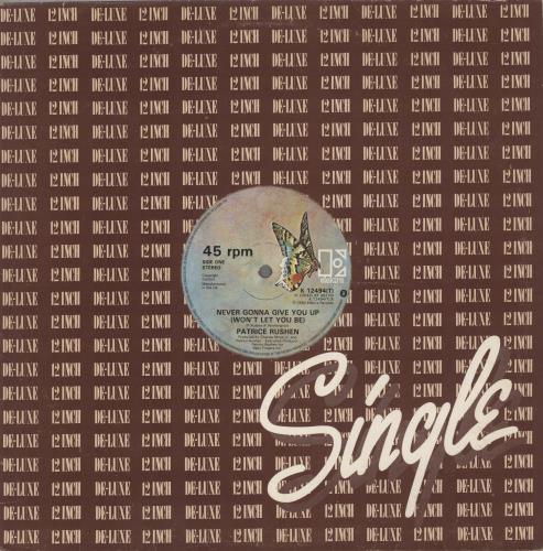Patrice Rushen Never Gonna Give You Up (Won't Let You Be) 12" vinyl single (12 inch record / Maxi-single) UK PTR12NE877175