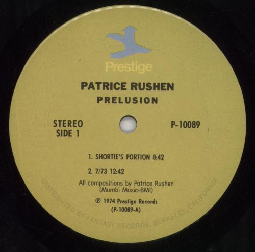 Patrice Rushen Prelusion - VG vinyl LP album (LP record) US PTRLPPR849487