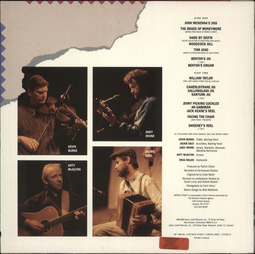 Patrick Street No. 2 Patrick Street vinyl LP album (LP record) Irish PQSLPNO718657