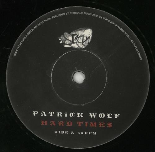 Patrick Wolf Hard Times 7" vinyl single (7 inch record / 45) Swiss PWF07HA872384