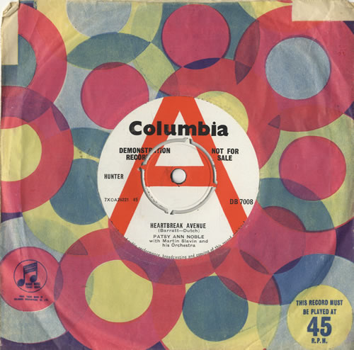 Patsy Ann Noble Heartbreak Avenue 7" vinyl single (7 inch record / 45) UK PN307HE477866