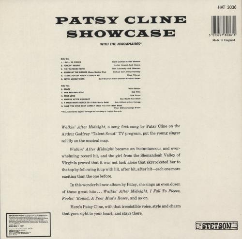 Patsy Cline Showcase vinyl LP album (LP record) UK P-CLPSH644591