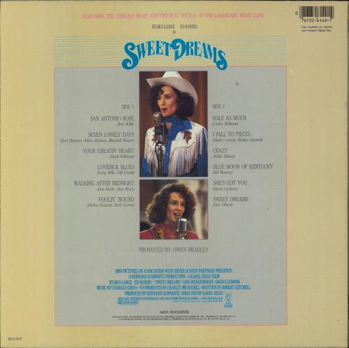 Patsy Cline Sweet Dreams vinyl LP album (LP record) US P-CLPSW793814