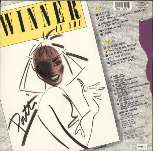Patti LaBelle Winner In You vinyl LP album (LP record) German LABLPWI729584
