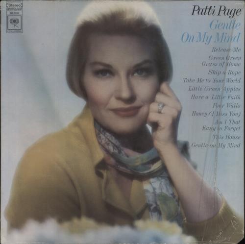 Patti Page Gentle On My Mind vinyl LP album (LP record) US PP-LPGE560772