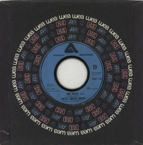 Patti Smith Because The Night 7" vinyl single (7 inch record / 45) UK PTI07BE869574