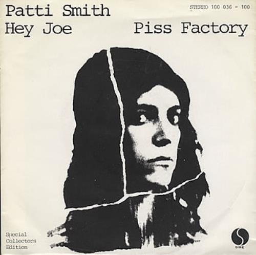 Patti Smith Hey Joe 7" vinyl single (7 inch record / 45) German PTI07HE383623