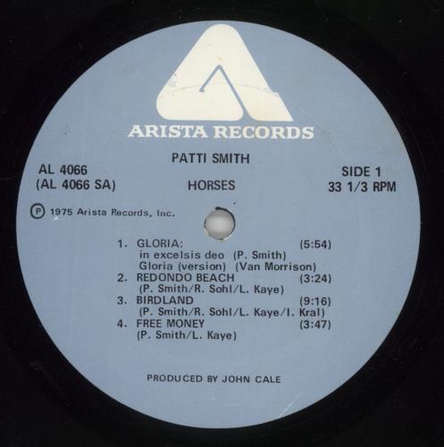 Patti Smith Horses - 1st vinyl LP album (LP record) US PTILPHO864222