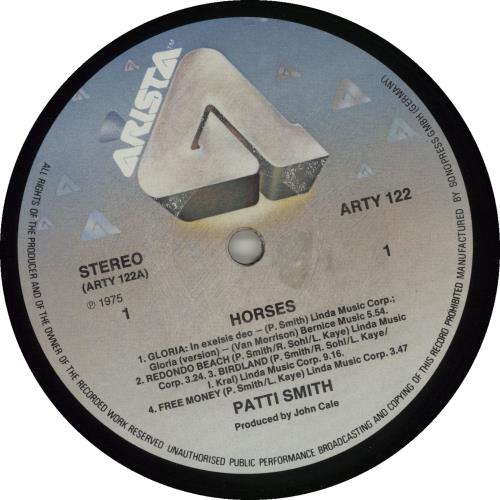 Patti Smith Horses vinyl LP album (LP record) German PTILPHO678808