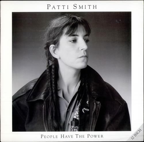 Patti Smith People Have The Power - Gold promo stamped 12" vinyl single (12 inch record / Maxi-single) US PTI12PE78003