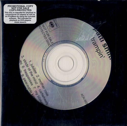 Patti Smith Trampin' CD album (CDLP) US PTICDTR281638