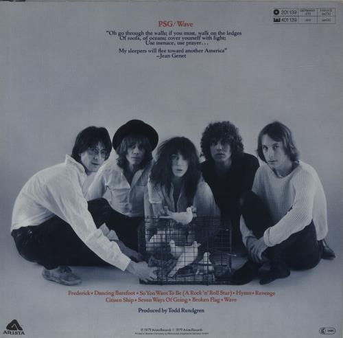 Patti Smith Wave vinyl LP album (LP record) German PTILPWA519611