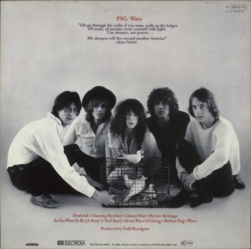 Patti Smith Wave vinyl LP album (LP record) German PTILPWA876997