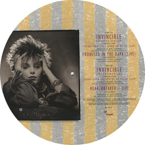 Pat Benatar Invincible UK 12" vinyl picture disc 12inch ...