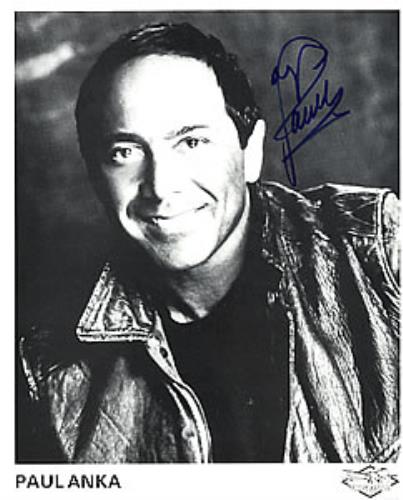 Paul Anka Autographed Publicity Photograph photograph UK NKAPHAU263000