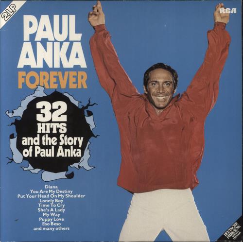 Paul Anka Forever [32 Hits And The Story Of Paul Anka] 2-LP vinyl record set (Double LP Album) German NKA2LFO861031