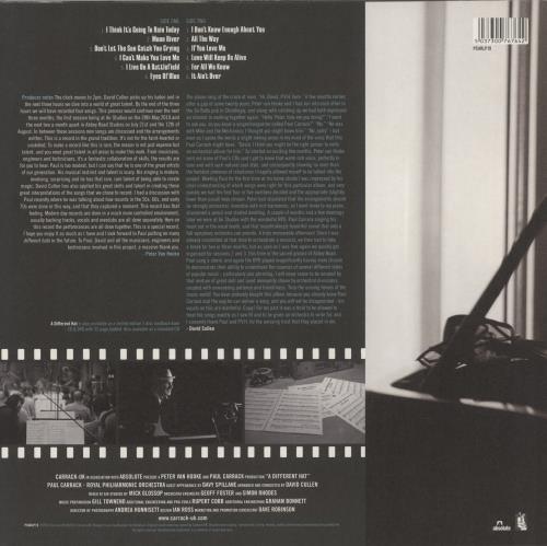 Paul Carrack A Different Hat - Autographed vinyl LP album (LP record) UK PCALPAD886716