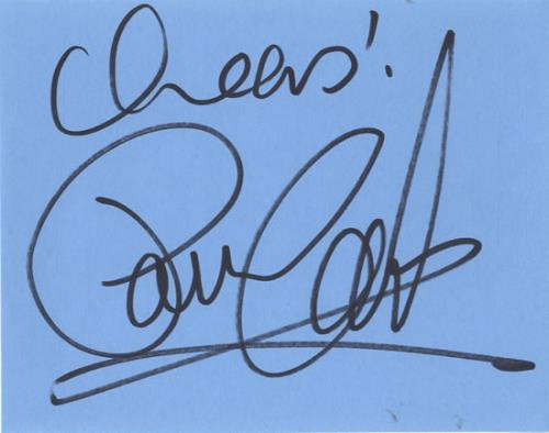 Paul Carrack Pages From An Autograph Book memorabilia UK PCAMMPA603438