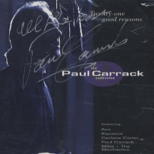 Paul Carrack Twenty-One Good Reasons - Autographed CD sleeve memorabilia UK PCAMMTW328060