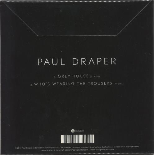 Paul Draper Grey House - Silver Transparent Vinyl 7" vinyl single (7 inch record / 45) UK QAY07GR864274