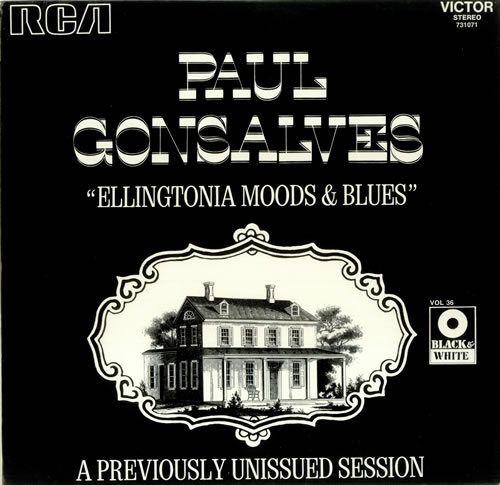 Paul Gonsalves Ellingtonia Moods And Blues vinyl LP album (LP record) French PGNLPEL441635