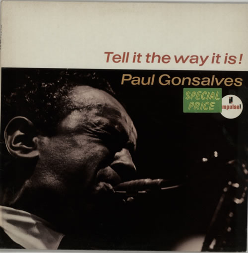 Paul Gonsalves Tell It The Way It Is! vinyl LP album (LP record) UK PGNLPTE593183