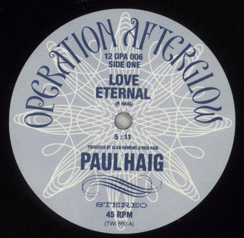 Paul Haig Love Eternal 12" vinyl single (12 inch record / Maxi-single) Belgian PAH12LO156489