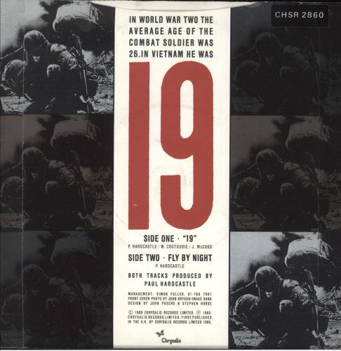 Paul Hardcastle 19 (Nineteen) 7" vinyl single (7 inch record / 45) UK PHA07NI747004