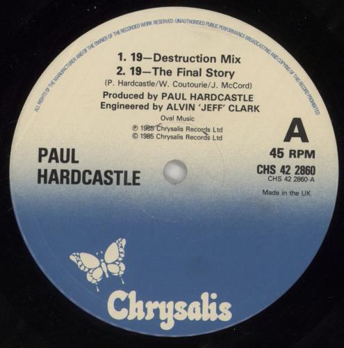 Paul Hardcastle Nineteen 12" vinyl single (12 inch record / Maxi-single) UK PHA12NI53056