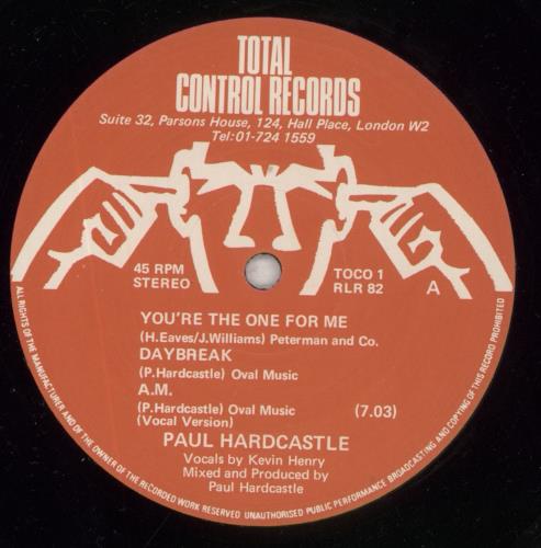 Paul Hardcastle You're The One For Me 12" vinyl single (12 inch record / Maxi-single) UK PHA12YO192300