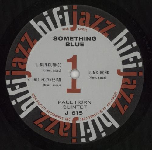 Paul Horn Something Blue vinyl LP album (LP record) Spanish PH2LPSO849399