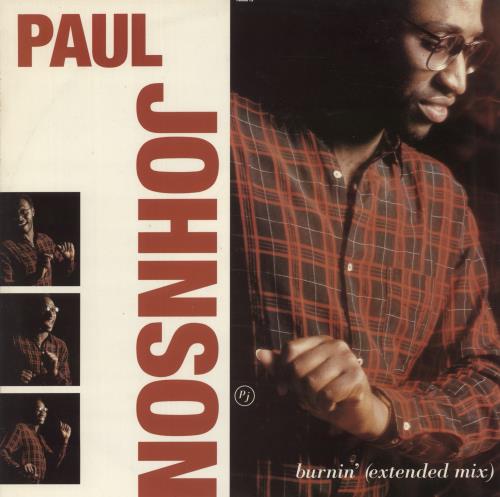 Paul Johnson Burnin' 12" vinyl single (12 inch record / Maxi-single) UK PJS12BU867357