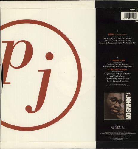 Paul Johnson Burnin' 12" vinyl single (12 inch record / Maxi-single) UK PJS12BU867357