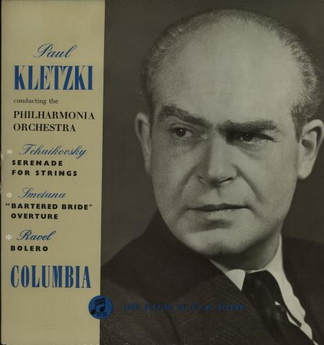 Paul Kletzki Tchaikovsky: Serenade For Strings / Smetana: Bartered Bride Overture / Ravel: Bolero vinyl LP album (LP record) UK PZXLPTC661022