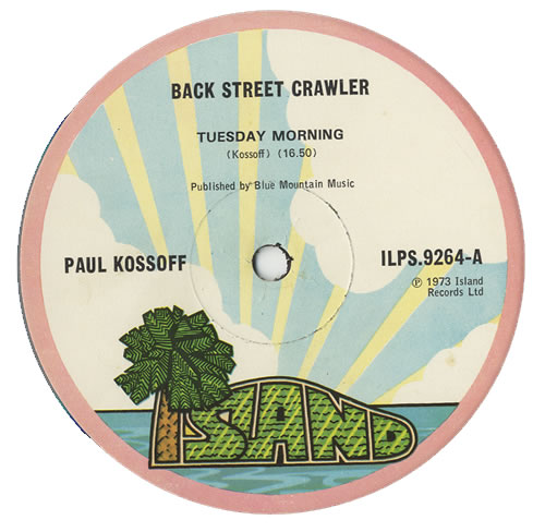 Paul Kossoff Back Street Crawler - 1st - EX vinyl LP album (LP record) UK KOSLPBA73021