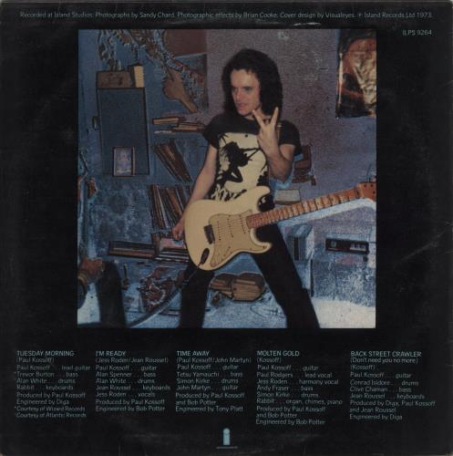 Paul Kossoff Back Street Crawler - 1st - EX vinyl LP album (LP record) UK KOSLPBA73021