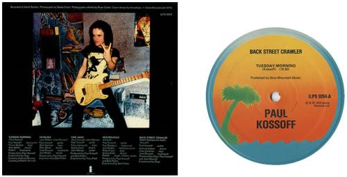 Paul Kossoff Back Street Crawler - 2nd vinyl LP album (LP record) UK KOSLPBA438314