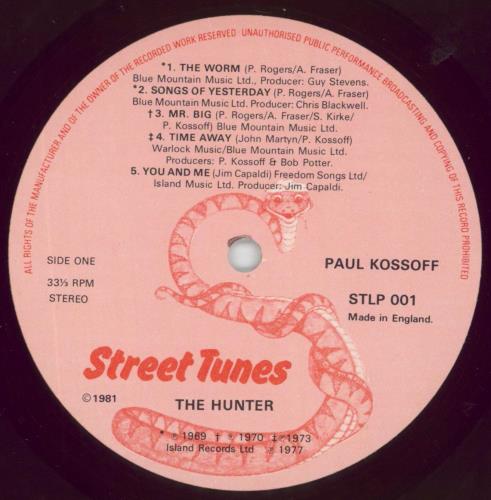 Paul Kossoff The Hunter - Shrink vinyl LP album (LP record) UK KOSLPTH850755
