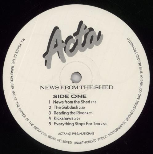 Paul Lovens News From The Shed vinyl LP album (LP record) UK 795LPNE860919