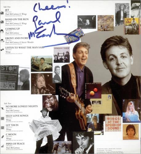Paul McCartney and Wings All The Best - Autographed vinyl LP album (LP record) UK MCCLPAL506447