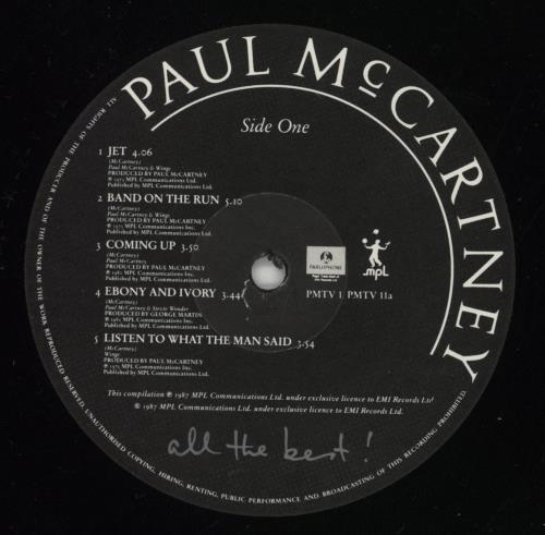 Paul McCartney and Wings All The Best 2-LP vinyl record set (Double LP Album) UK MCC2LAL136467